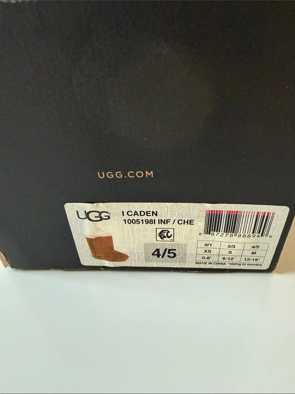 UGG Chestnut Shearling-Lined Kids Booties